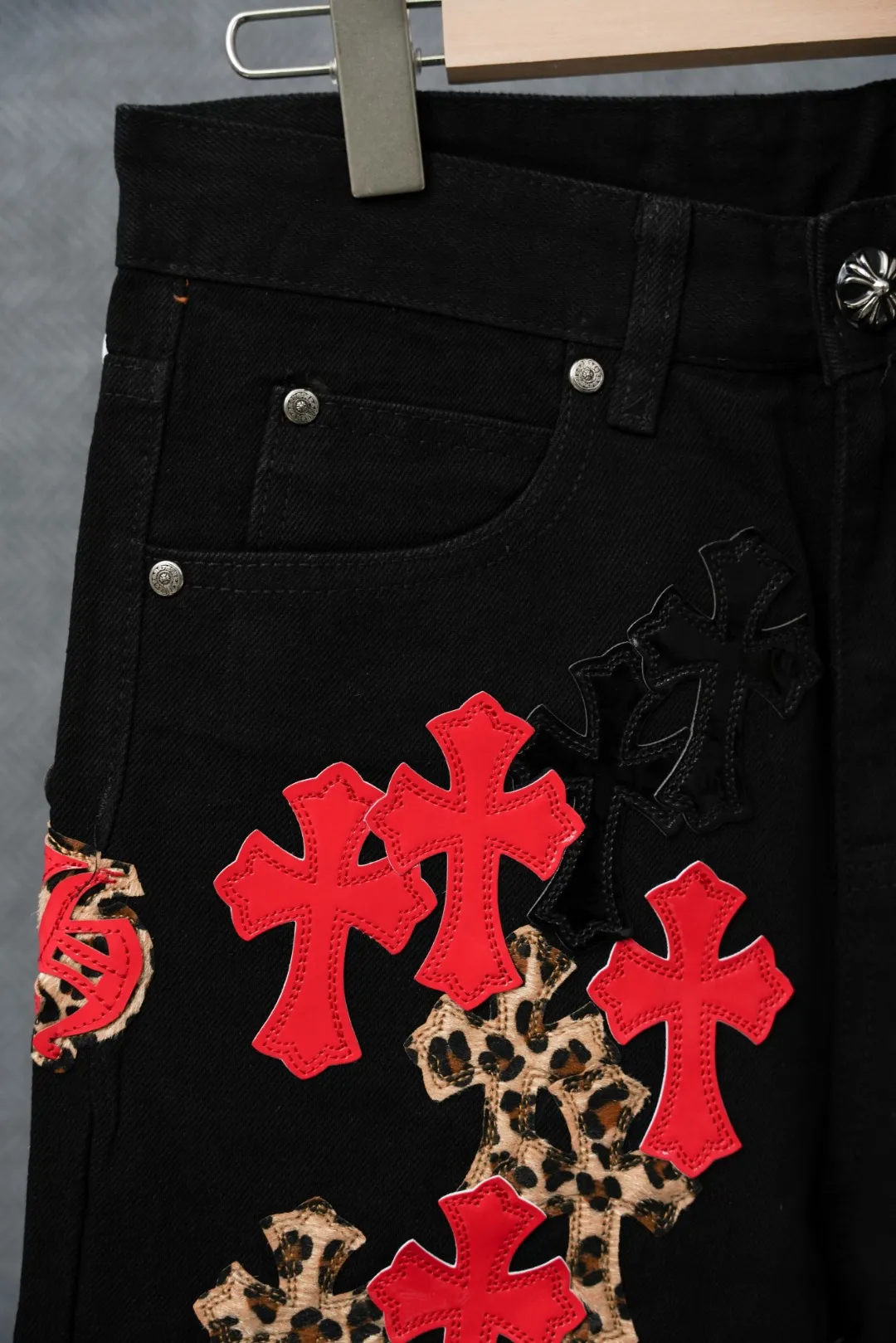 ：S 020 & Chrome Hearts Same Style ：Black Size：28 30 32 34 （S-XL)
